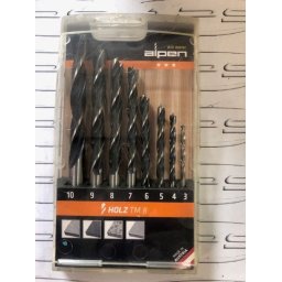 Trusa burghie pentru lemn 3-10mm ALPEN CV/HSS TM8, 8