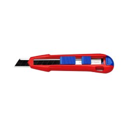 Cutter universal KNIPEX CutiX cu bara stabilizare lama, lama 18 mm, 165 mm, fabricat in Germania 90 10 165 BK