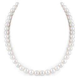Colier elegant de dama scurt cu perle acrilice albe, model White gravel
