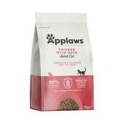 APPLAWS Hrana uscata pentru pisici adulte cu pui si rata 7,5 kg