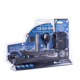 Kit Midland CB GO-USB Staţie radio CB M-MINI USB + Antenă Midland LC29