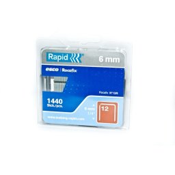 Capse Rapid 12 6 G 1.44M, otel galvanizat, pentru mobilier, panouri din lemn si tamplarie, 1440 bucati 40109539