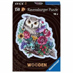 Puzzle Lemn Contur Bufnita, 150 Piese