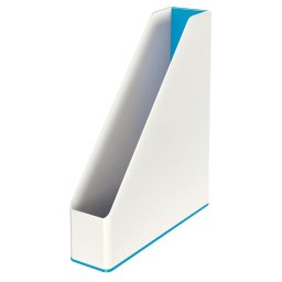 Suport vertical Leitz WOW, pentru documente, PS, A4, culori duale, alb-albastru