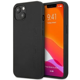 Husa AMG AMHCP14SDOLBK iPhone 14 6.1 "black / black hardcase Leather Hot Stamped