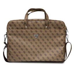 Guess Bag GUCB15P4TW 16 "brown / brown Saffiano 4G Triangle Logo