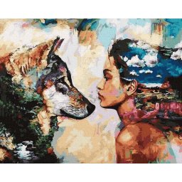 Set pictura pe numere, cu sasiu, Oglinda sufletului - Dimitra Milan, 50x65 cm