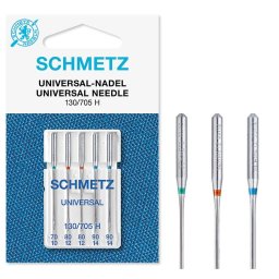 Set combinat 5 ace universale Schmetz, finete ac 70-90, pentru masina de cusut, ac 130/705 H
