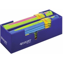 Articole pentru scoala Rigla din plastic color, 30 cm, WESTCOTT Microban - culori asortate