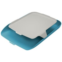 Accesorii birotica Tavita documente LEITZ Cosy, PS, A4, cu organizator, albastru celest