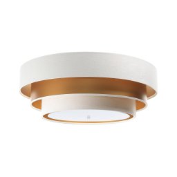 Plafonieră TRINITI 2xE27/60W/230V alb/auriu