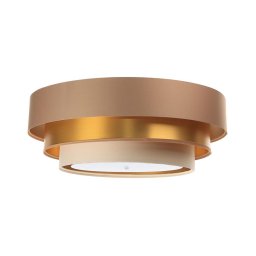 Lustr TRINITI 2xE27/60W/230V maro/auriu/bej