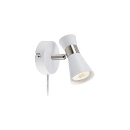 Spot de perete FOLIE 1xGU10/7W/230V alb/crom mat