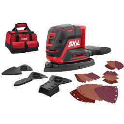 SKIL 3720 FD Slefuitor cu acumulator compact Brushless, turatie 10.500 /min, cu 40 de foi de slefuire+accesorii speciale de slefuire si geanta de transport, doar corpul