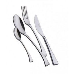 Vesela pentru masa si tacamuri Set Tacamuri 24 Piese Inox 18/10 - Oceania - Grosime 3.5Mm. Cutie Panoramica Cadou Salvinelli