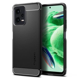 Husa SPIGEN Rugged Armor - Husă telefon - compatibil cu Xiaomi REDMI NOTE 12 5G / POCO X5 5G MATTE - Anti-șoc - culoare Negru