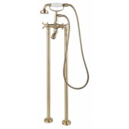 Baterie cada montaj pardoseala FDesign Lacrima cu accesorii bronz antichizat