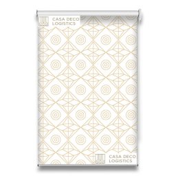 Roletă textilă Royal 5018 cu model geometric elegant auriu