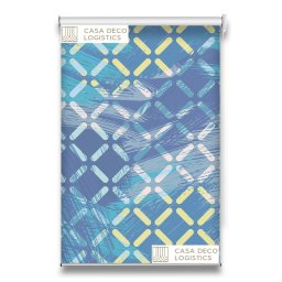 Roletă textilă Urban 4013 cu model abstract albastru