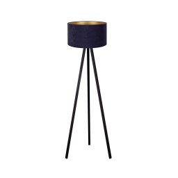 Lampadar Brilagi VELVET 1xE27/60W/230V wenge/albastru