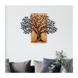 Decorațiune de perete 72x58 cm copac lemn/metal