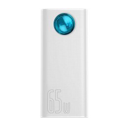 Baterie externa Amblight 30000mAh, 4xUSB, USB-C, 65W White