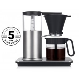 Cafetiera Wilfa Classic CM6S-100, Temperatura constanta 94°C, 1550W, 1 L, 10 cesti, Mentinere cald 40 min, Control debit apa, Inox