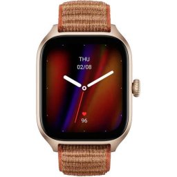 Ceas smartwatch Amazfit GTS 4, 1.75", GPS, SpO2, Bluetooth, Autumn Brown