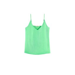 SCOTCH & SODA Top Jersey Tank With Woven Front 171779 SC5704 bright parakeet