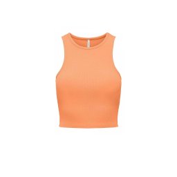 ONLY Top Onlbelia S/L Crop Top Box Jrs 15289846 14-1241 TCX orange chiffon