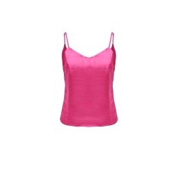 ONLY Top Onlmayra Tie Satin Singlet Wvn 15255634 17-2230 TCX carmine rose