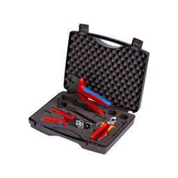 Trusa KNIPEX pentru pregatirea E i sertizarea cablurilor fotovoltaice, 4-10 mm ², 3 piese, fabricata A n Germania 97 91 03