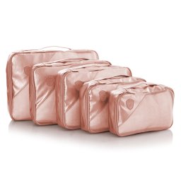 Set 5 genti organizatoare pentru calatorie Heys, Roz