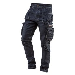 Pantaloni de lucru tip blugi cu 5 buzunare, model Denim, marimea XXL/56, NEO GartenVIP DiyLine