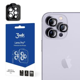 Folie protectie camera 3mk Lens Protection Pro Folie protectie pentru iPhone 14 Pro Max / 14 Pro, Transparent, Rezistenta la zgarieturi