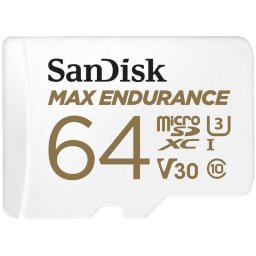 Card memorie Max Endurance microSDXC 64GB Class 10 U3 + Adapter