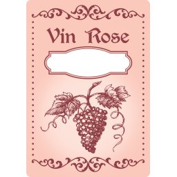 Etichete sticle personalizate, Vin rose, 100x70 mm, 1000 buc rola