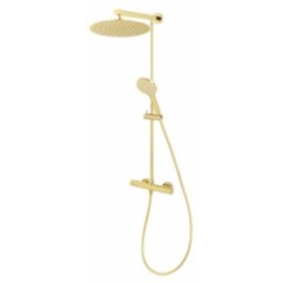 Coloana de dus FDesign Anima cu baterie termostatata auriu lucios