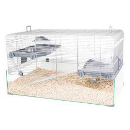 Custi, tarcuri si colivii Cușcă pentru hamsteri Panas Color 80, gri