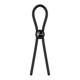 Nexus Forge Single Adjustable Lasso Silicone Cock Ring Black