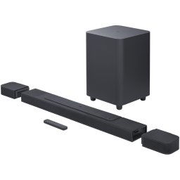 Soundbar JBL BAR 1000, 7.1.4, Dolby Atmos, Multibeam, DTS:X, Wi-Fi, Airplay, Negru