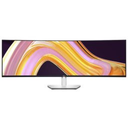 Monitor IPS LED Dell UltraSharp 49" U4924DW, 5K Dual QHD (5120 x 1440), HDMI, DisplayPort, Ecran curbat, Boxe, Negru/Argintiu