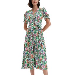 DIANE VON FURSTENBERG Dress Dvf Sammie Dress DVFDW1R013VFIVY vintage flower sm ivory