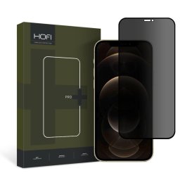 Folie Protectie Ecran PRO+ pentru Apple iPhone 12 / iPhone 12 Pro, Sticla securizata, Full Face, Full Glue, Privacy, Neagra