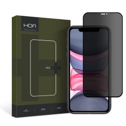 Folie Protectie Ecran PRO+ pentru Apple iPhone 11 / iPhone XR, Sticla securizata, Full Face, Full Glue, Privacy, Neagra