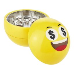 Grinder Smiley Dolar metacrilat galben 3 Parti Ø60mm