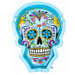 Scrumiera AT La Catrina Mexican Skull albastru