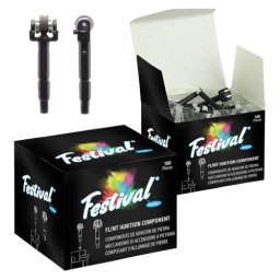 Piatra rezerva Flint brichete Atomic Festival si Clipper x4