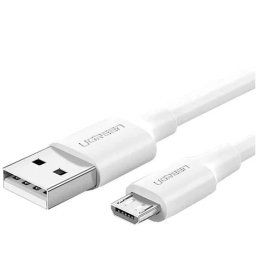 CABLU alimentare si date Ugreen, "US289", Fast Charging Data Cable pt. smartphone, USB la Micro-USB, nickel plating, PVC, 2m, alb "60143" (include TV 0.06 lei) -6957303861439