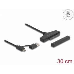Adaptor USB type C/USB-A la HDD/SSD SATA 2.5", Delock 61042